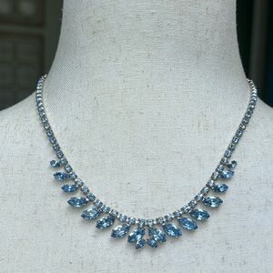Rare Vintage B David rhinestone necklace